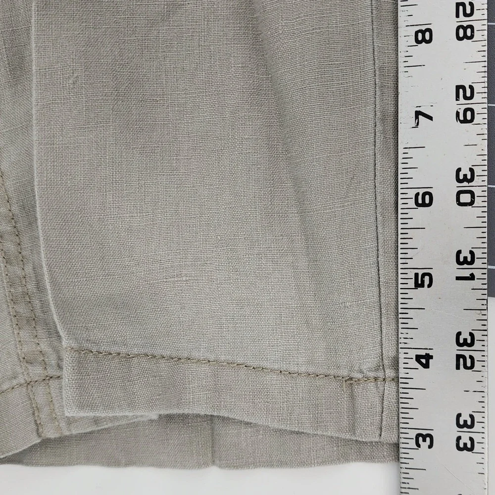 Kahala 38 Khaki Linen Drawstring Pants Beach Tropical Island Vacation Summer Men